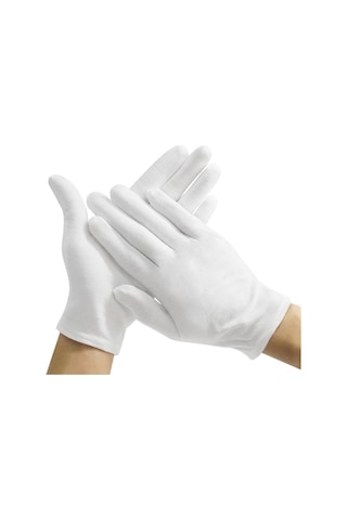 Sones 12 Çift Saf Pamuklu İş Eldiveni, Kalınlaştırılmış Pamuk