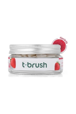 T-Brush Çilek Aromalı Florürlü Diş Macunu 90 Tablet