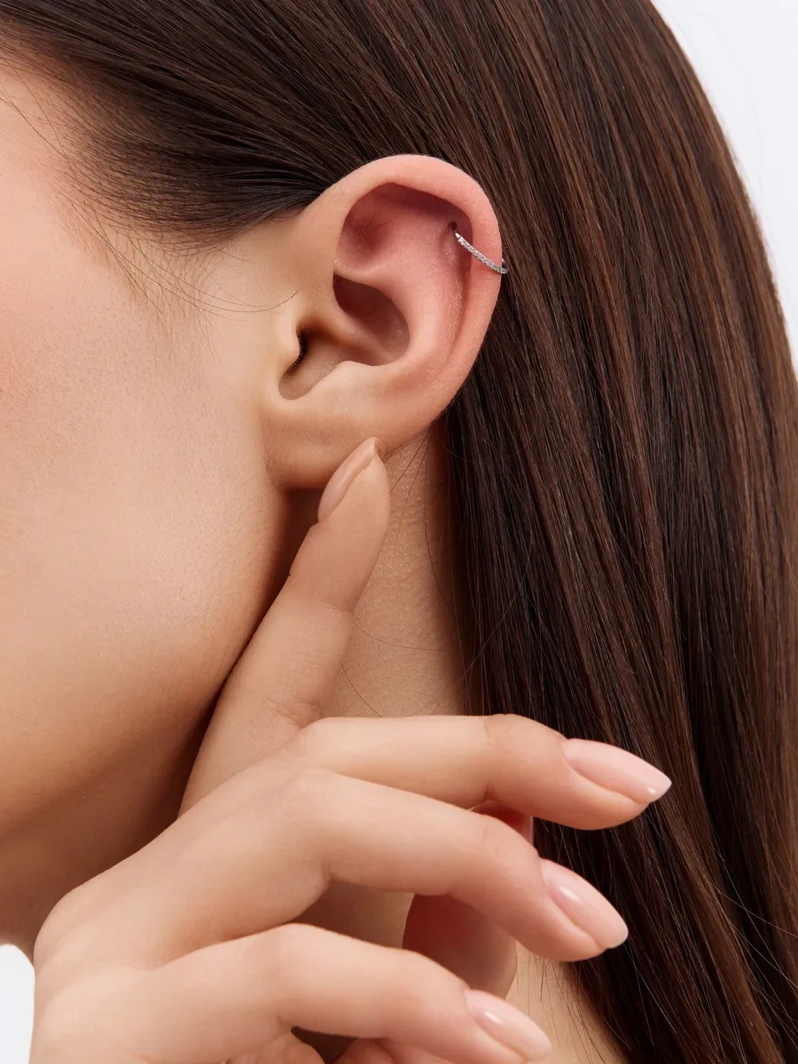 Vladı S Burun Kanadı Piercing İçin Klik Anahtar Halkası 271937073 Gri