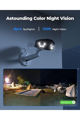 Duo 2 Poe 4k Poe Güvenlik Kamera Sistemi, Ev Açık Ip Kamera 180 Derece Görüş Açısı, İnsan/araç/evcil Hayvan