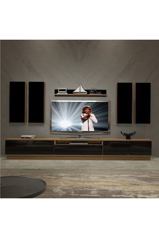 Decoraktiv Trendstyle 8ds Mdf Tv Ünitesi Tv Sehpası Pera - Siyah