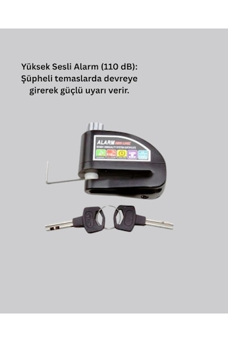 Taşınabilir Alarm Disk Kilidi Motosiklet Scooter Bisiklet Güvenlik Yeni Nesil Najmaddin