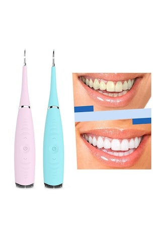 Ağız Bakımı İçin - Diş Fırçası - Diş Taşı Temizleme Cihazı - Dil Temizleyici - Usb Şarjlı - 3 Lü Bakım Seti