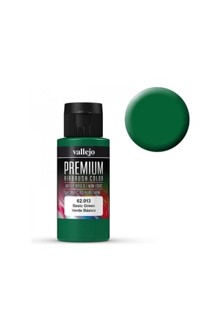 Vallejo 62013 60 Ml. Basic Green, Opaque, Premium Rc Color Serisi Model Boyası Renkli
