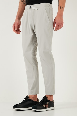 Buratti Slim Fit Lastikli Bel Boru Paça Kemer Detaylı Pantolon Erkek Pantolon 5543s86jmılano Gri