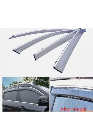 Honda Crv 2007 2012 Cam Rüzgarlığı Kromlu 4lü Set