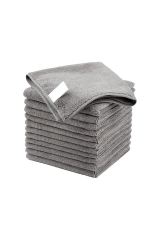 Fosenze Ultra Yumuşak Mikrofiber Temizlik Bezi - Suyu Çok Absorblar, Yağ Tutmaz - Mutfak, Araç, Pencere Temizliği İçin 12 Adet