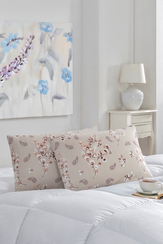 Marla Home 2'li Yastık Kılıfı Pamuklu 50x70 Cm Bej Bahar Marla Home 2'li Yastık Kılıfı Pamuklu 50x70 Cm Bej Bahar