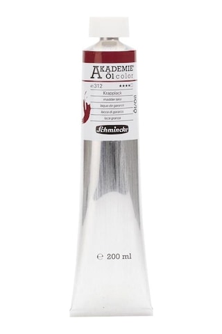 Schmincke Akademie Öl Color Yağlı Boya 200 Ml Seri 1 312 Madder Lake Karışık, Çok Renkli
