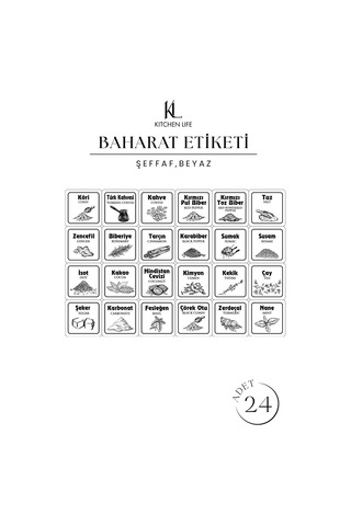 Kitchen Life 6'lı Etiketli Boly Kare Saklama Kabı Seti 550ml