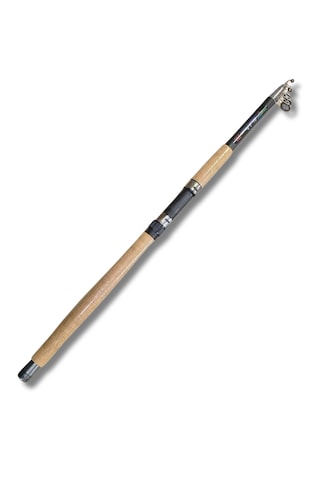 Powerex Black Power 3.90m. 150-200gr. Atarlı Uzun Sap Teleskopik Olta Kamışı Kahverengi