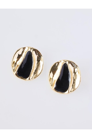 Jimmy Key Karışık Mine Detaylı Dokulu Oval Küpe 6ww439239999 Çok Renkli