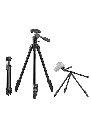Ht-t02 Profesyonel Tripod 154 Cm Yatay Kullanım Çok Fonksiyonlu