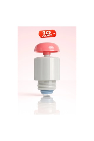 Depolu Sabunluk Sistemi Musluğu 10 Lu Paket - Pembe Butonlu Musluk