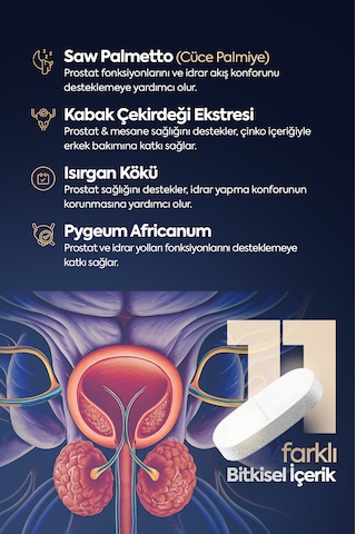 Proxen Saw Palmetto Complex Cüce Palmiye, Bal Kabağı Ve Beta Glukan İçeren Takviye Edici Gıda