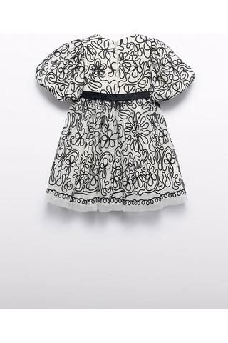 Mayoral Abel&lula Kız Çocuk Balon Kol Elbise Siyah