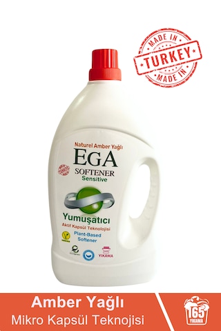 Ega Kimya Aktif Kapsül Teknolojili Amber Çamaşır Yumuşatıcısı 4100 ML