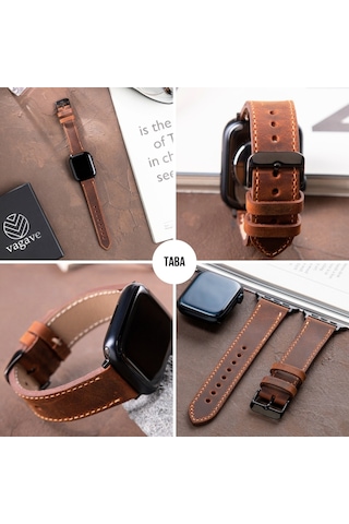 Apple Uyumlu  Watch  42 44 45 49 Mm Ultra Deri Kordon Kayış