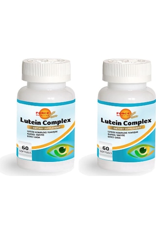 Force Nutrition Lutein Complex 60 Softgel-Yumuşak Kapsül 2 Kutu