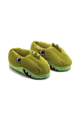 Twigy Dinos-1 Çocuk Hayvanlı Panduf Yeşil 30/38 EE0569 Yeşil