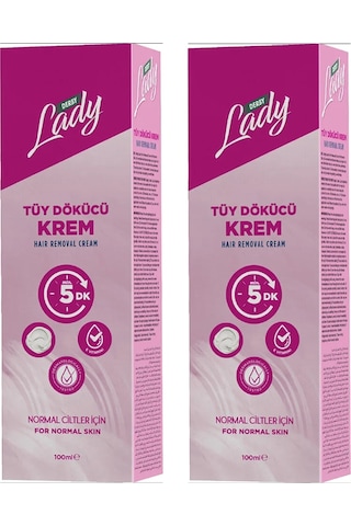 Derby Lady Tüy Dökücü Krem Normal Ciltler İçin 100 Ml X 2 Adet