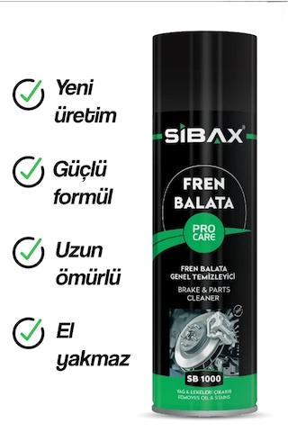 Sıbax Fren Balata Genel Temizleyici 500ml Sb1000