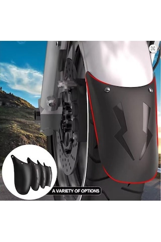 Çamurluk Uzatma Aparatı Eki Rks-skyjet Elektrikli Bisiklet Fat Bike 20 Çamurluk Uzatma Eki 1 Adet Siyah - Gri