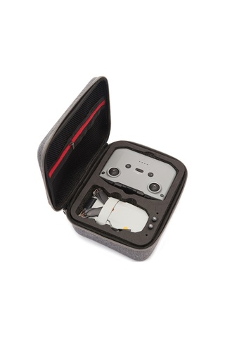 Maiyame Djı Mini 2 İçin Siyah Dış Kabuk Kırmızı İç Dolgu Taşınabilir Çantası - Su Geçirmez, Basınç Dayanıklı, Kumanda, 3 Pil Ve Aksesuarları Saklar