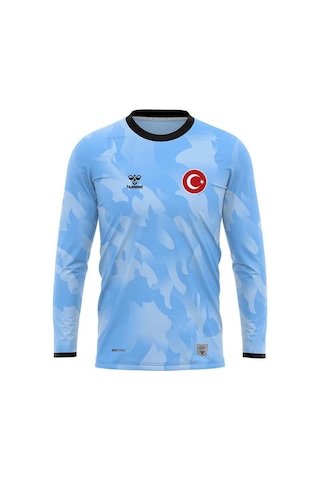 Hummel Elegance Milli Takım Kaleci Forma Takımı Buz Mavi