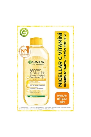 Garnier Micellar C Vitamini Kusursuz Makyaj Temizleme Suyu 400 ML + C Vitamini Parlak Günlük Aydınlatıcı Krem 50 ML