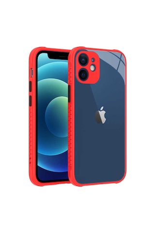 Apple Uyumlu iPhone 12 Mini Uyumlu Kaff Kılıf-kırmızı Kirmizi -