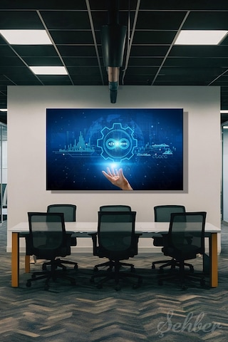 Devops Ve Süreç Optimizasyonu Kavramlarını Gösteren Dijital Bir Konsept Yatay Kanvas Tablo 4104 Çok Renkli