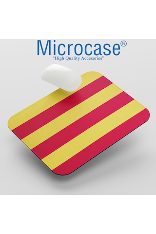 Microcase Taraftar Serisi Konforlu Kaymaz Taban Oyuncu Mousepad 70x30cm Al5311 Sarı-kırmızı