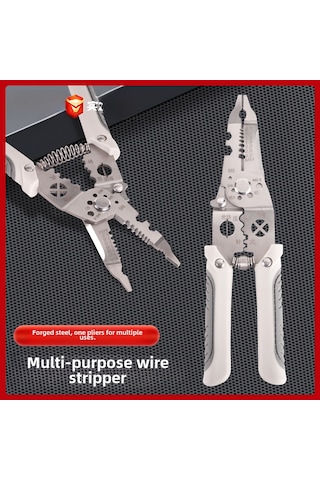 Geeksen Endüstriyel Manuel Elektrikli Tel Soyucu: Çok İşlevli, Tel Soyma-bükme-basma Aracı 092b Dış Yaylı