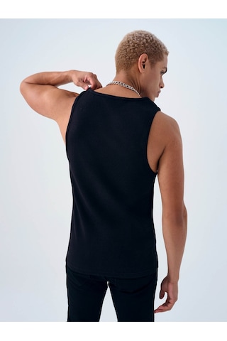 Loft Siyah Erkek Kolsuz T-shirt Lf2038493 SIYAH