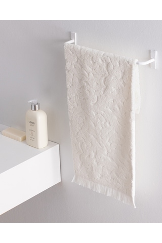 Madame Coco Pavot %100 Pamuk Yüz Havlusu - Ekru - 50x70 Cm 8684427296936 Ekru