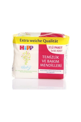 Hipp Bebek Temizlik Ve Bakım Mendili 3X56 Adet