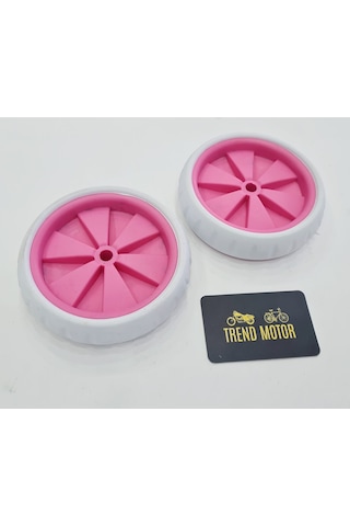 Trend 20 Jant Yan Denge Tekeri Pembe Angels - Kız Çocuk Bisiklet Beyaz - Pembe