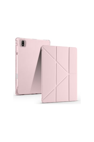 Honor Magic Pad 2 Uyumlu Kalem Bölmeli Uyku Modlu Standlı Trifolding Tablet Kılıfı Kılıf