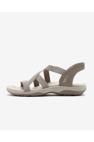 Skechers Reggae Slım - Stretch Flex Kadın Bej Sandalet 163460 Tpe Bej