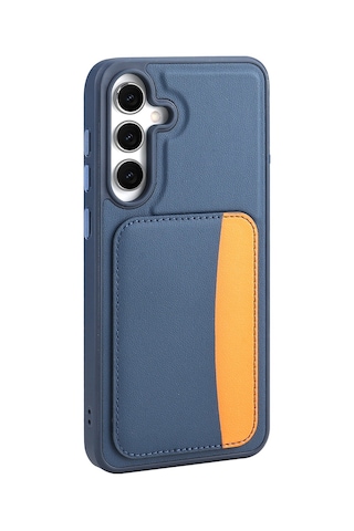 Zore Samsung Galaxy Uyumlu A56 Kılıf Kartlıklı Zore X-kart Silikon Kapak - Koyu Gri