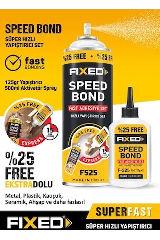 Fıxed Profesyonel Hızlı Yapıştırıcı 500+125 Standart