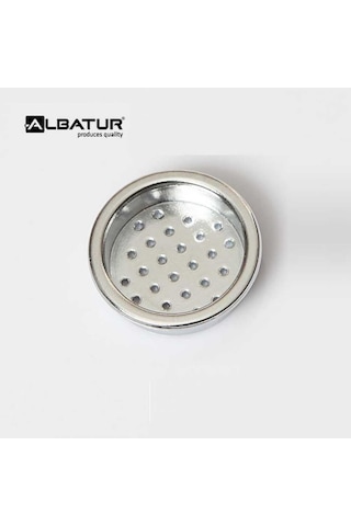 Albatur Plastik Menfez Yuvarlak 34mm Krom 141-0620-1800