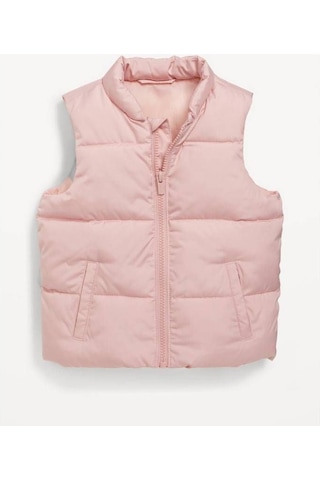Miniğimin Cicileri Cepli Unisex Çocuk Fermuarlı Şişme Yelek -... Pudra