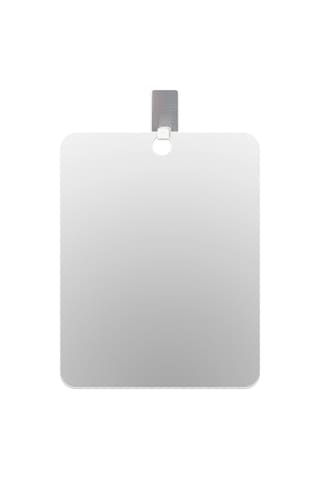 Kosona Banyo Duş Buhar Tutmaz Yüz Aynası - Erkek Tıraş Ve Güzellik Aynası, Taşınabilir El Aynası, Cam Malzeme 20x25 Cm Gümüş