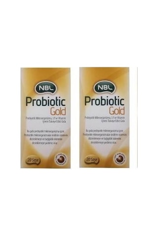 2 Adet Nbl Probiotic Gold 20 Saşe Gıda Takviyesi