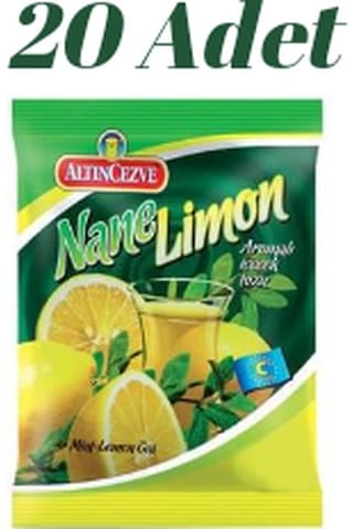 ALTINCEZVE NANE LİMON AROMALI İÇECEK TOZU 250 GR*20 ADET ALTINCEZVE NANE LİMON AROMALI İÇECEK TOZU 250 GR*20 ADET