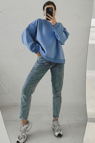 Mavi Bisiklet Yaka Basic Sweatshirt Mg1559 Mavi