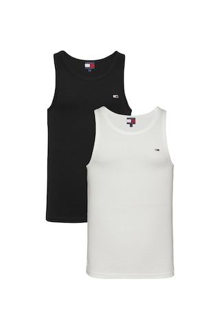 Tommy Hilfiger Erkek Marka Logolu Günlük Kullanıma Uygun Siyah-beyaz T-shirt Dm0dm20769 0xz Siyah - Beyaz