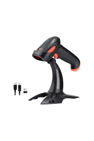 Tera Hw0002 Kablosuz Barkod Okuyucu, 1d/2d/qr Kod Tarayıcı, Bluetooth/2.4g/usb 3'ü 1 Arada, Titreşim Uyarılı &